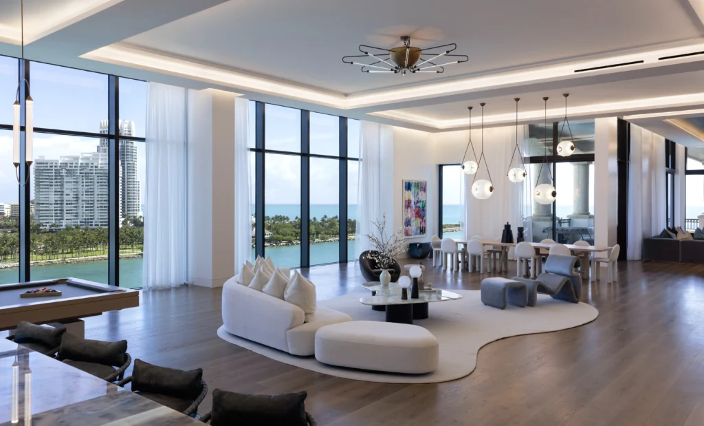 Fisher Island Penthouse a home designed and developed by Bart Reines.